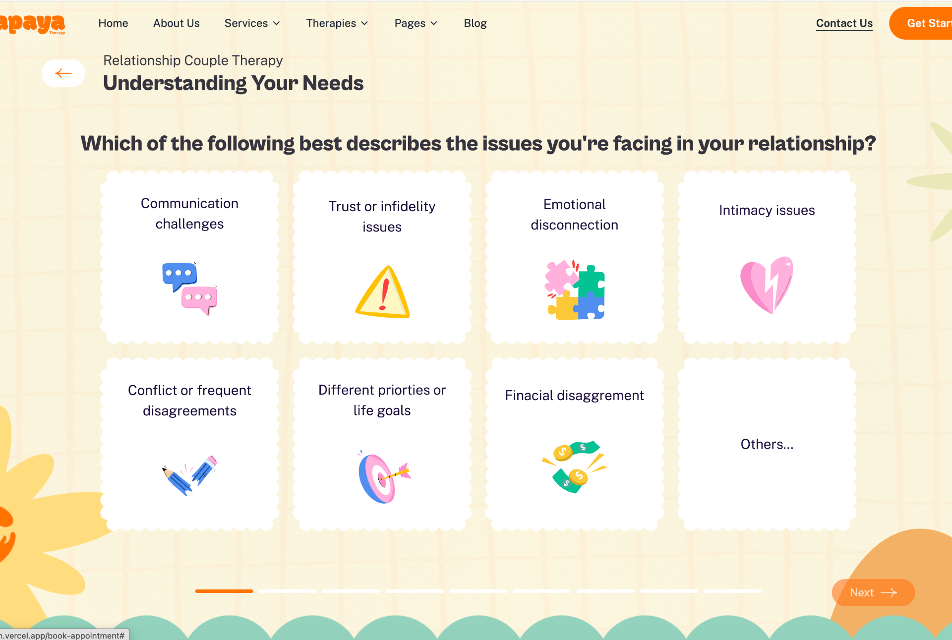 PapayaTherapy.com screenshot 2