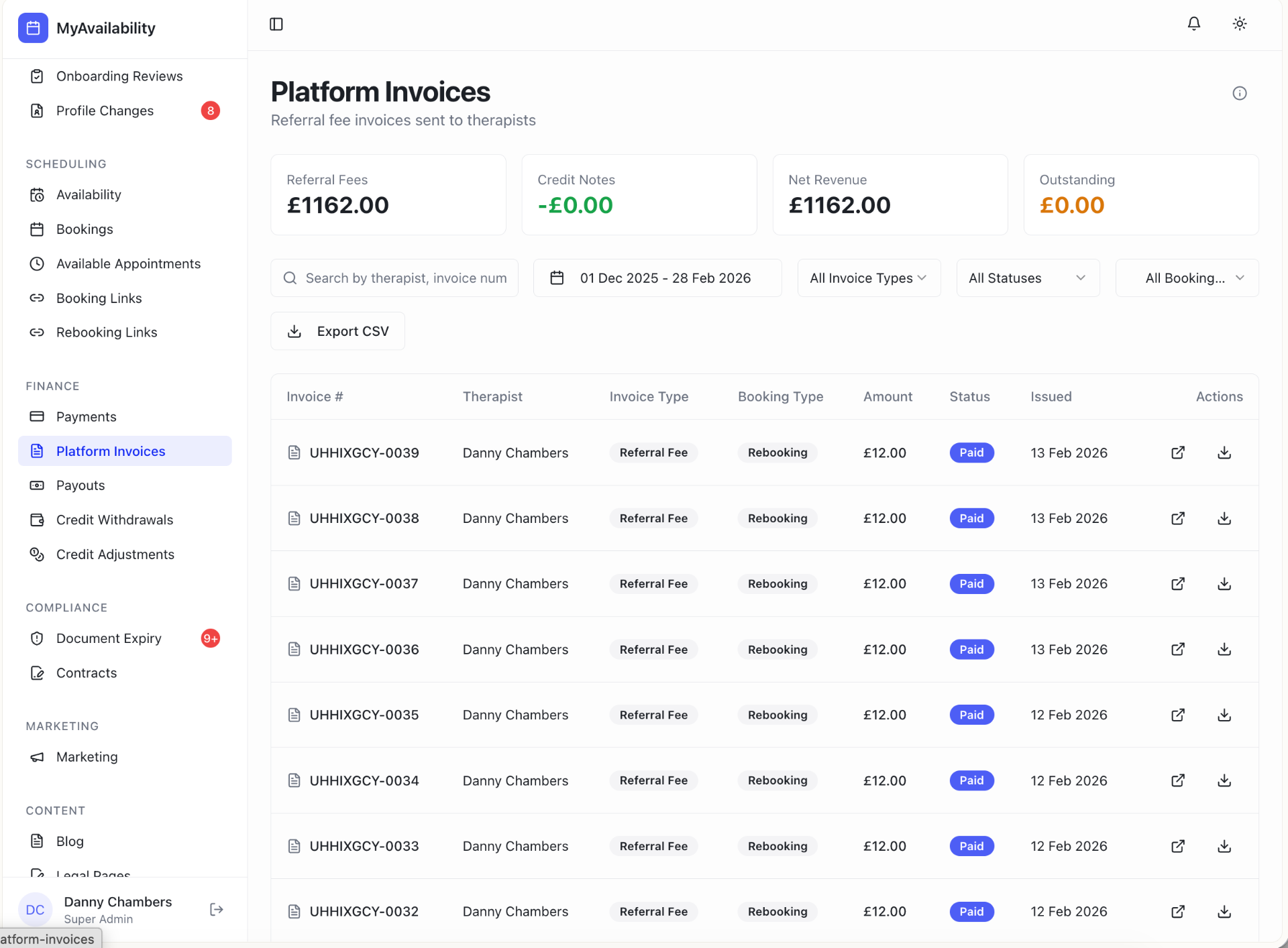 Invoices
